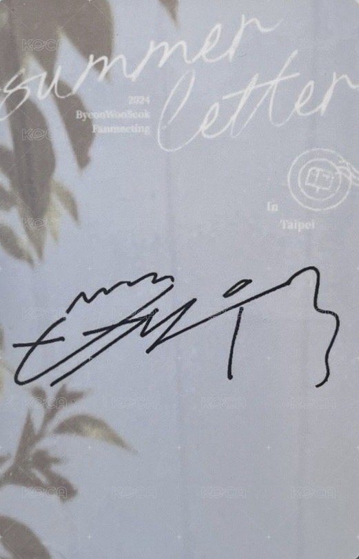 Summer Letter 台北 入場卡 / 場限卡  背面