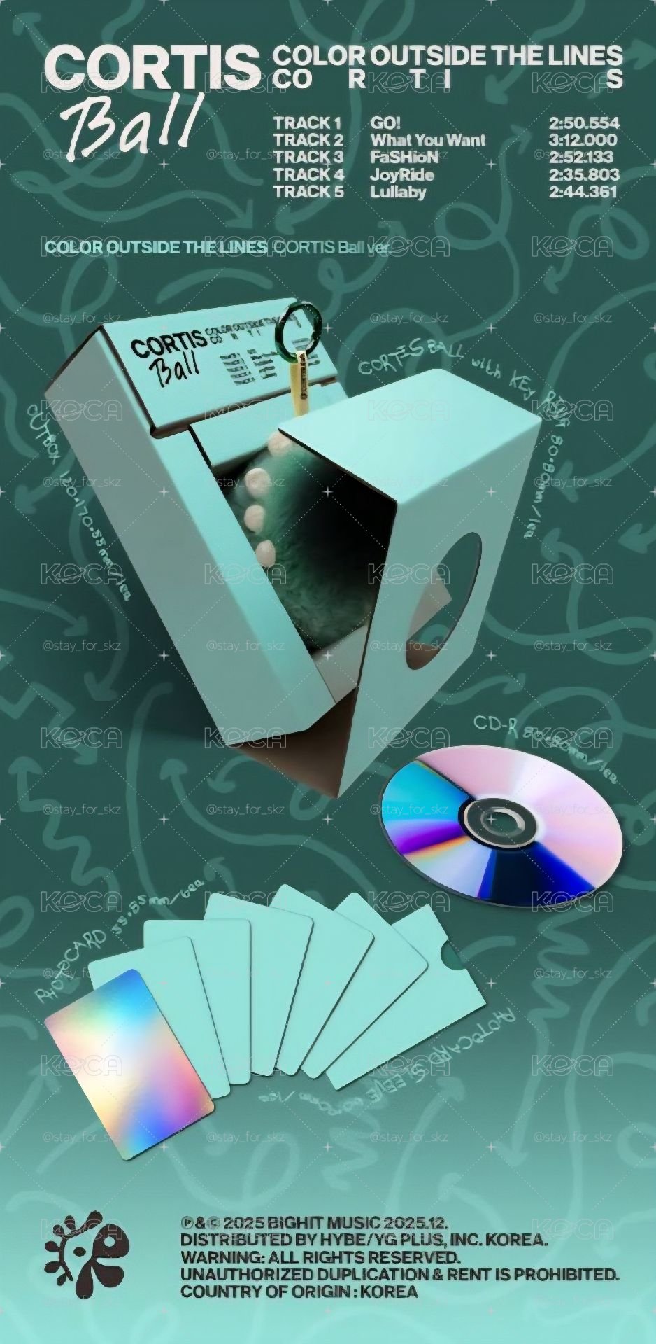 預購 CORTIS - [COLOR OUTSIDE THE LINES]  Ball ver.球專⚠️請先詳閱說明⚠️
