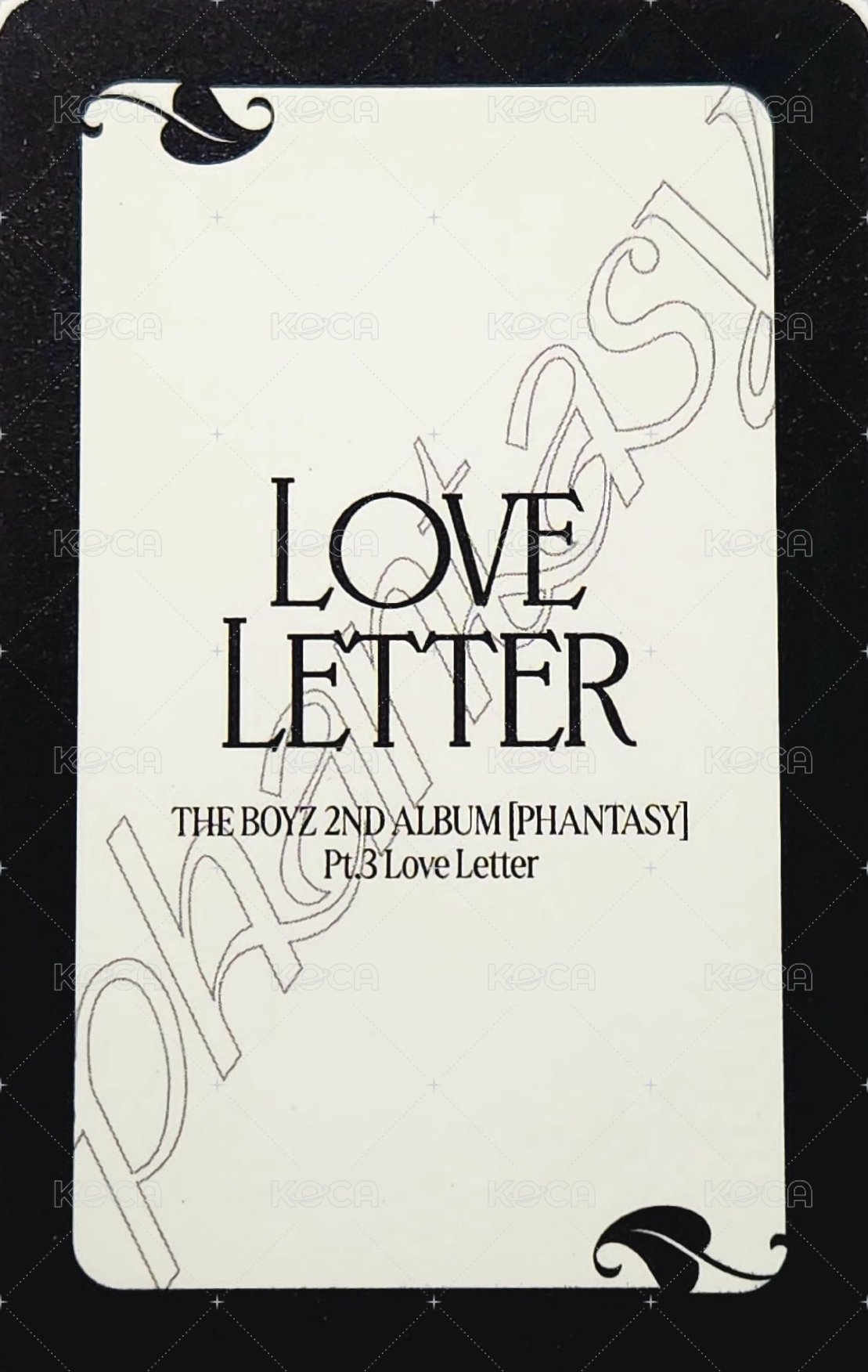 PHANTASY Pt.3 Love Letter 專輯卡 電子專SEND ver. 固卡 背面