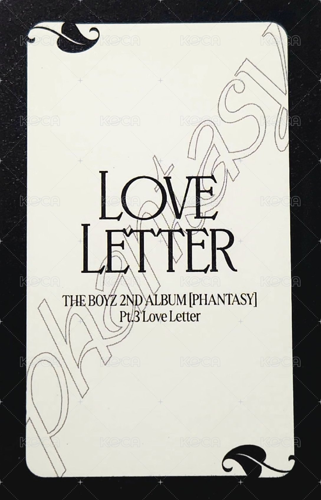 PHANTASY Pt.3 Love Letter 專輯卡 電子專SEND ver. 固卡 背面