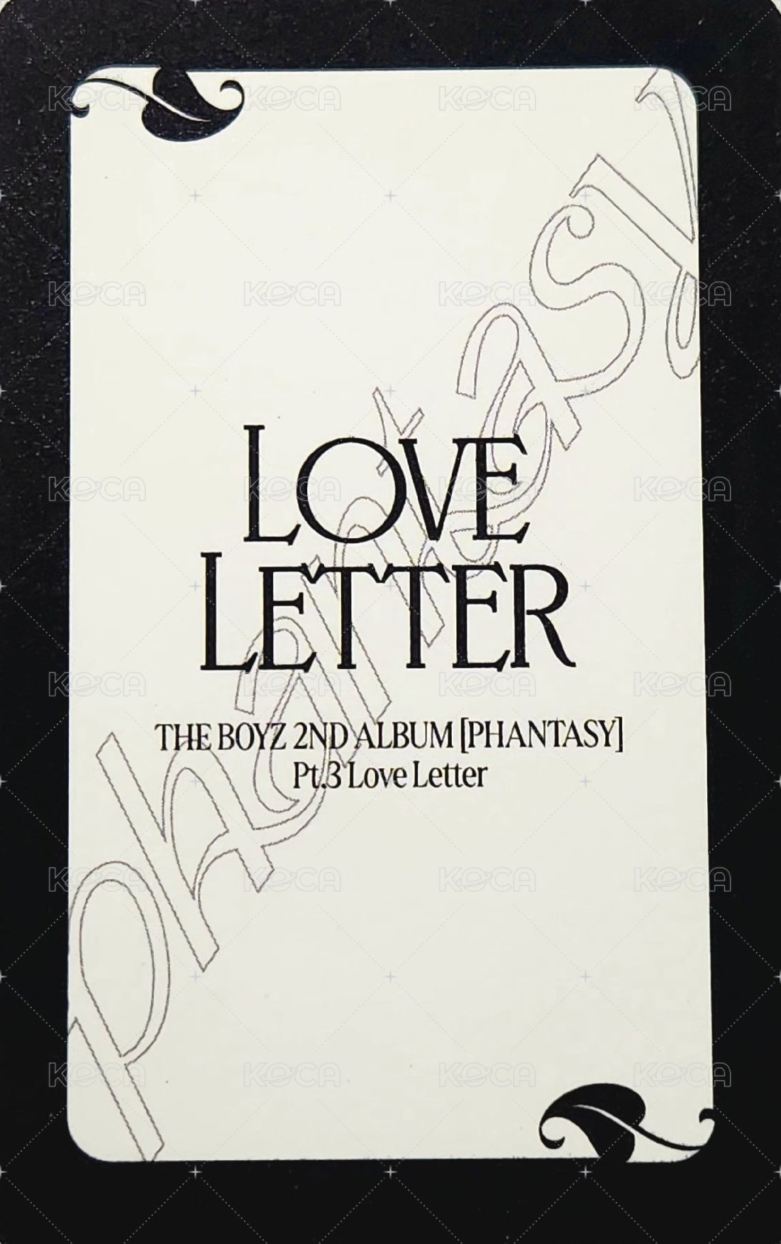 PHANTASY Pt.3 Love Letter 專輯卡 電子專SEND ver. 固卡 背面