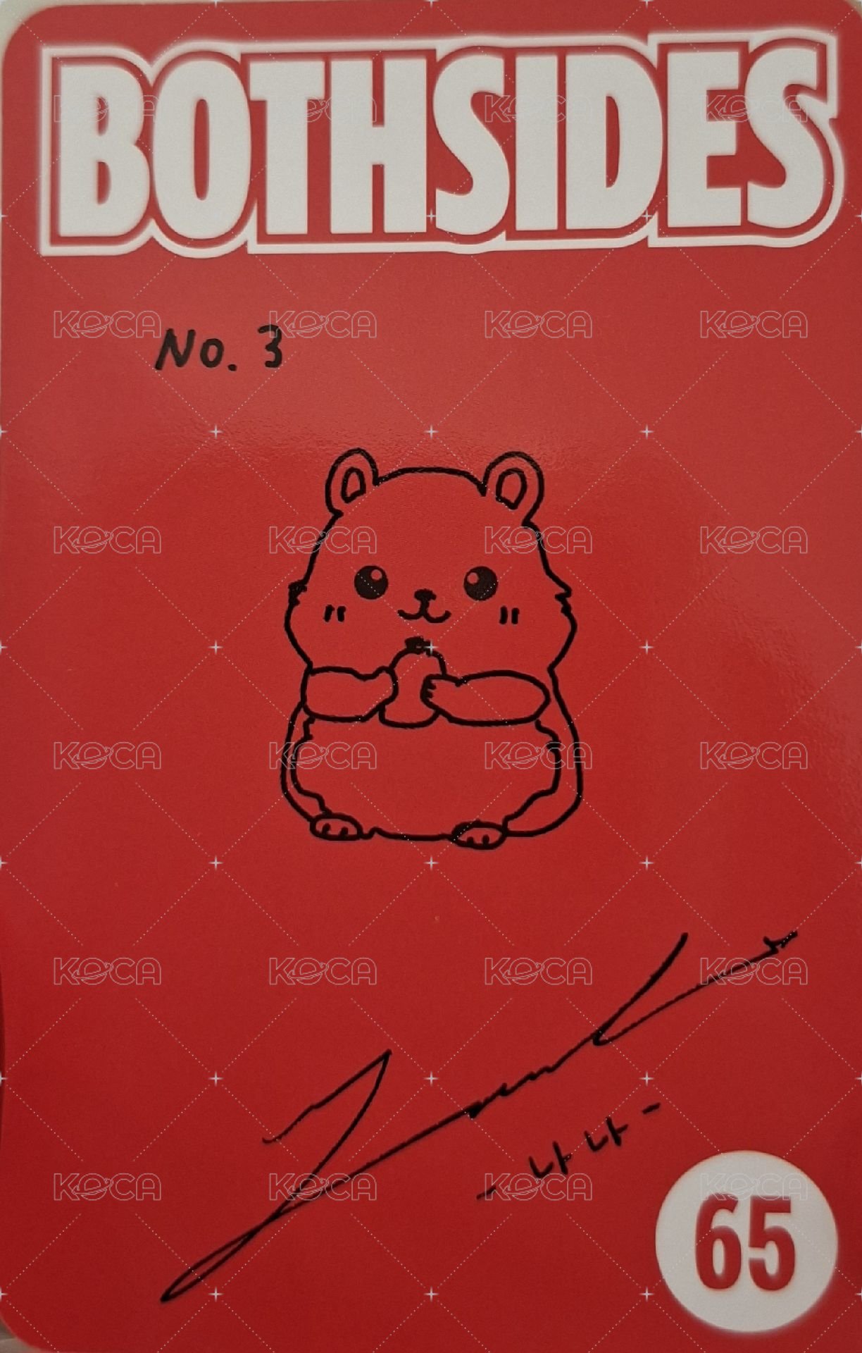 迷一 專輯卡 POSTER ver. 背面