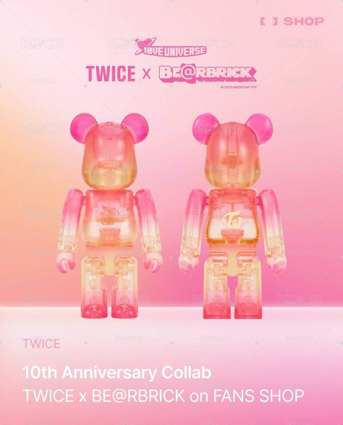 TWICE 庫柏力克熊吊飾+小卡組（首批）
