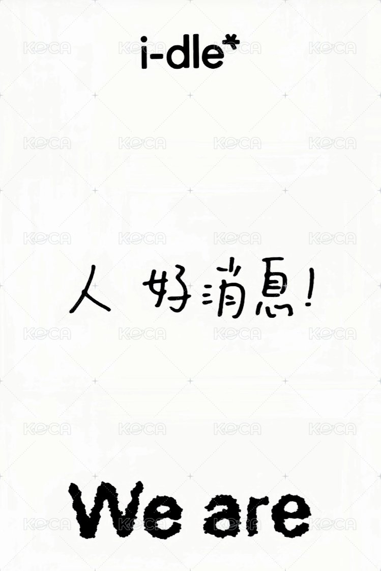 We are k4 預售 特典卡 A ver 貓掌 中背 背面