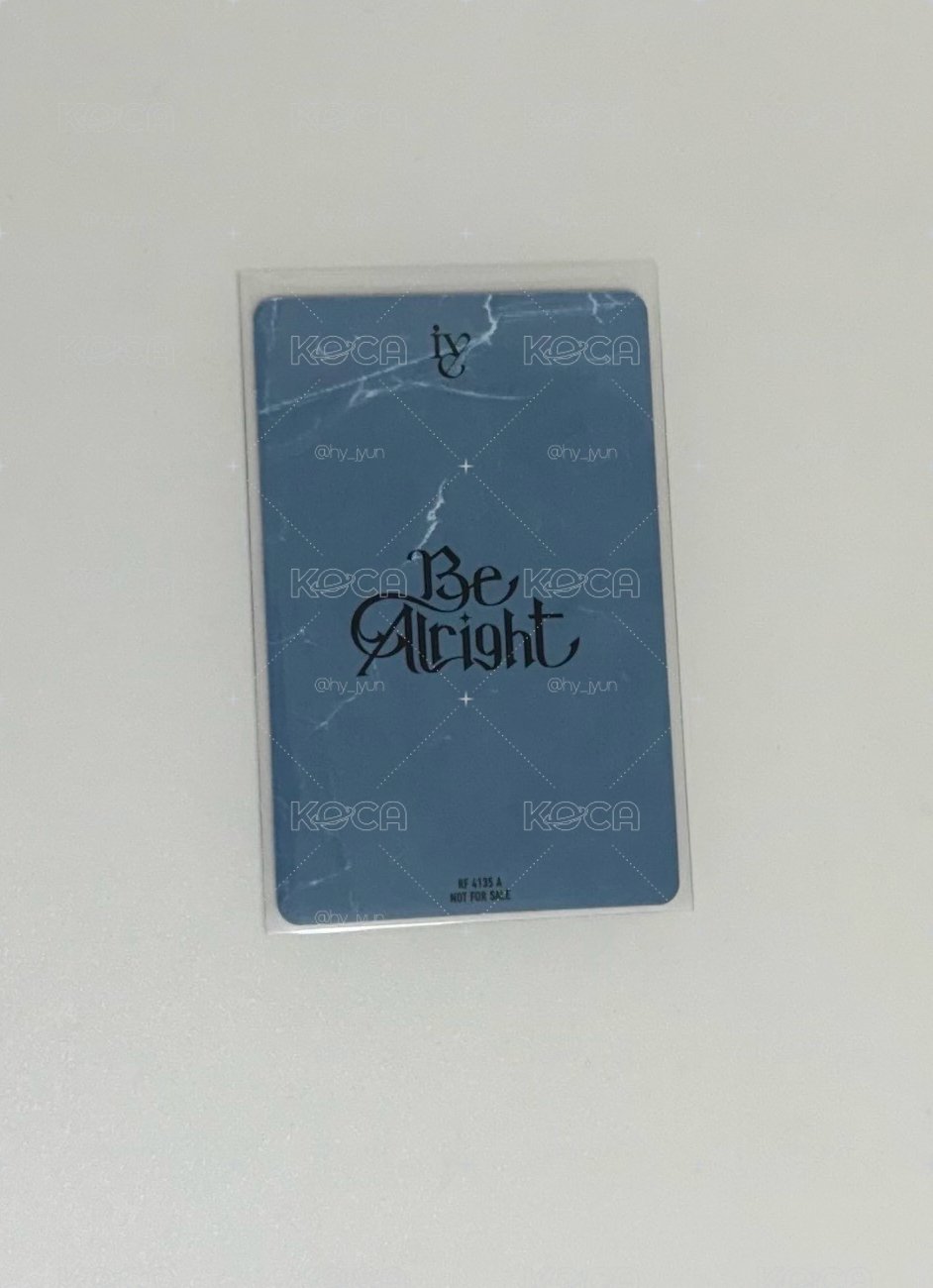 IVE Be Alright 員瑛 秋天 專卡