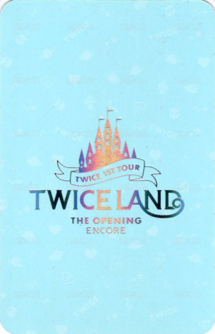 一巡安可 周邊卡 照片組 背面