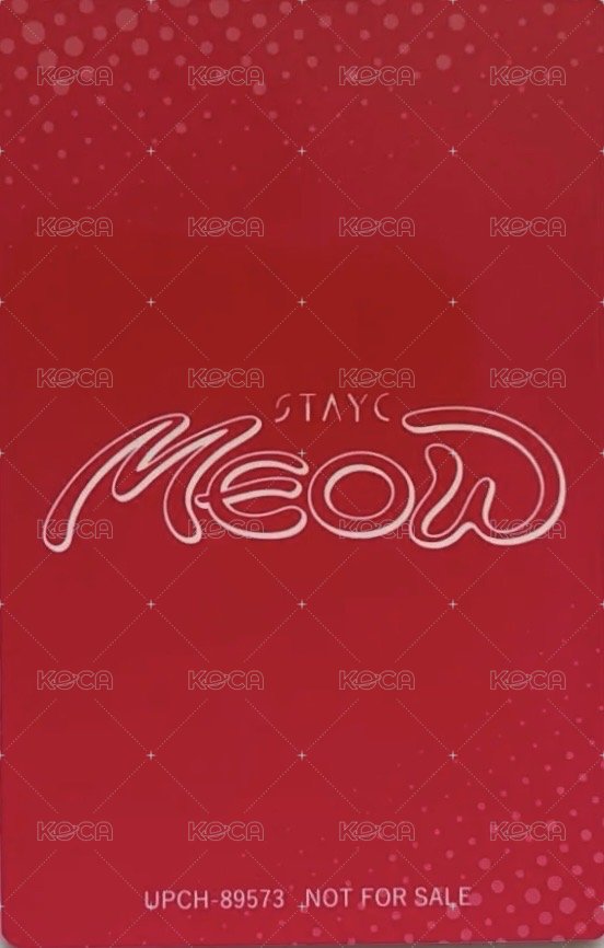 MEOW 初回限定盤 專輯卡  背面