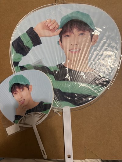 (現貨兩支不拆出）seventeen Hana 李碩珉 dk 大扇子 小扇子