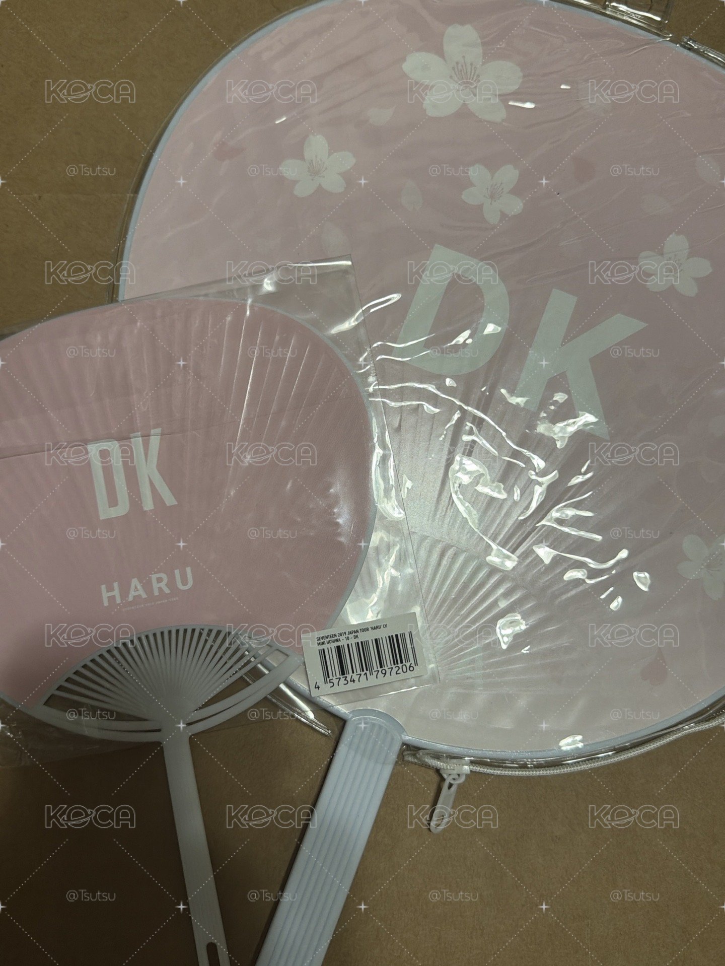 (現貨兩支不拆出）seventeen Hana 李碩珉 dk 大扇子 小扇子