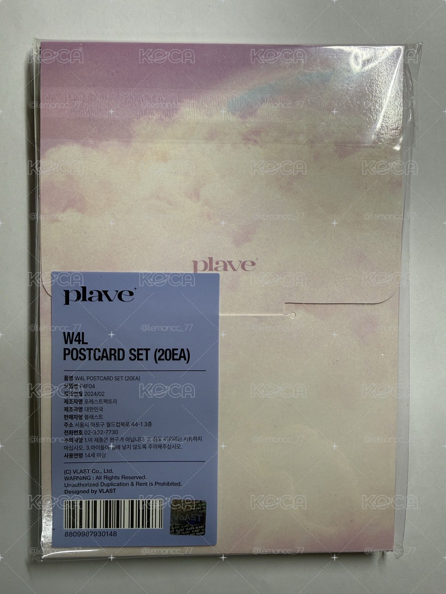 PLAVE W4L明信片組