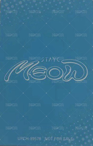 MEOW 單封 專輯卡  背面