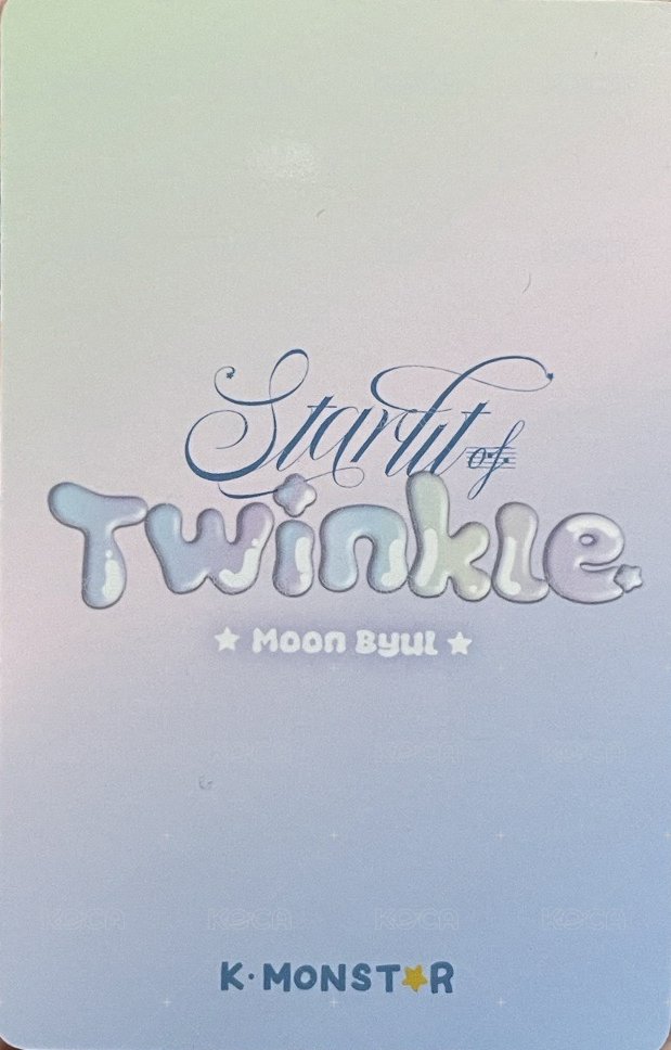 Starlit of twinkle  km POP-UP STORE 滿額卡 台北快閃店 背面