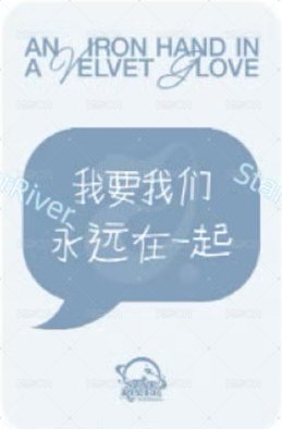 An iron hand in a velvet glove sr 1.0 簽售卡 中文卡背 背面