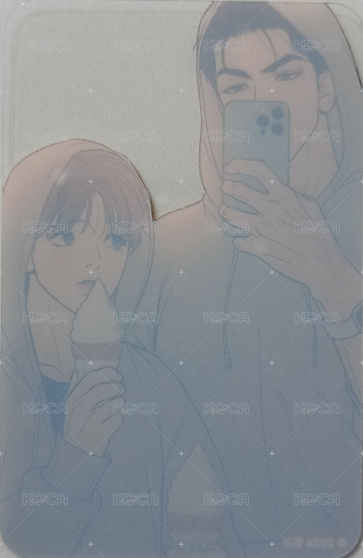 2024 TEAM LEZHIN JMEESHOP 韓國限定 滿額卡 透卡 背面