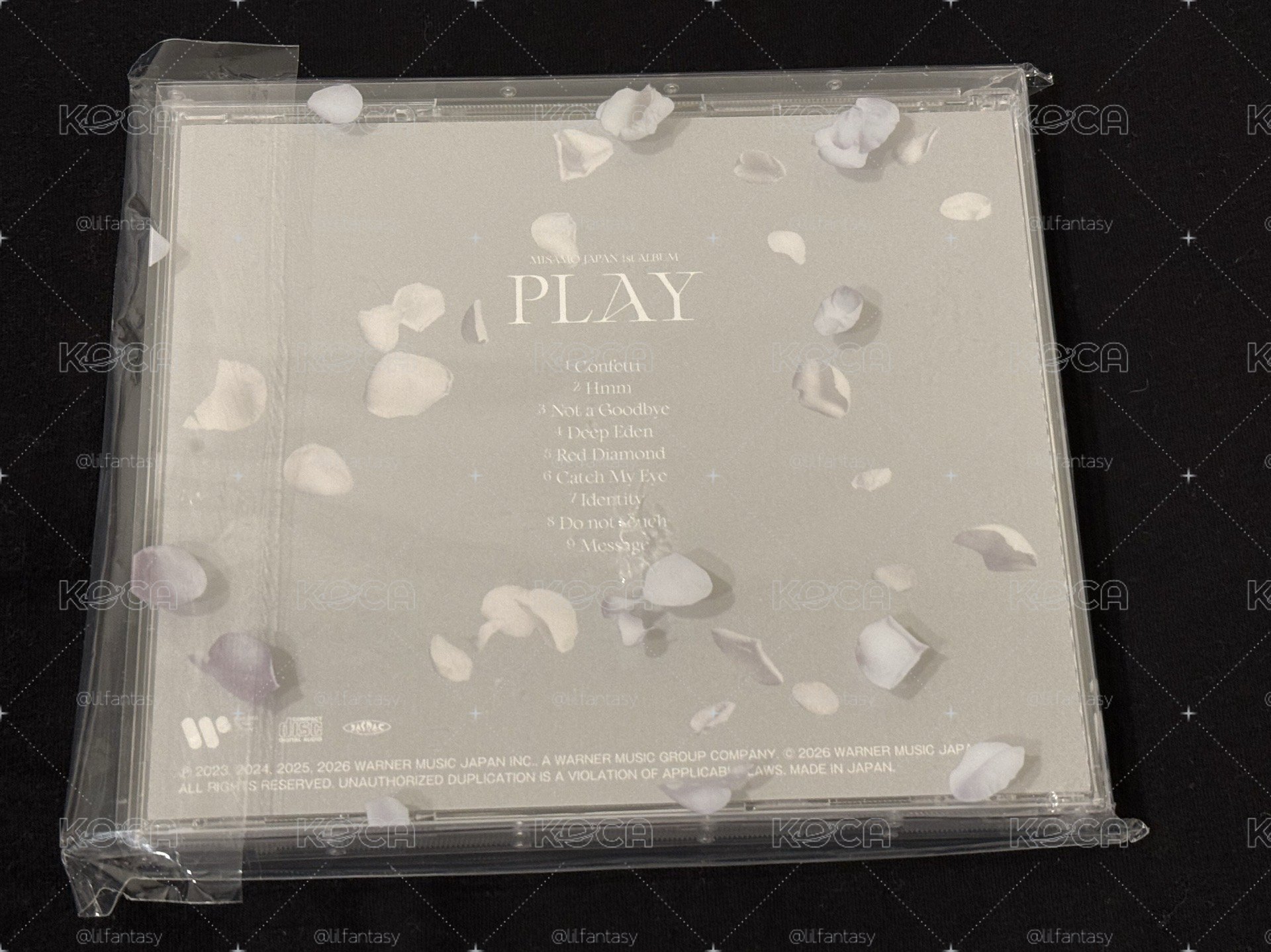 MISAMO PLAY初回B 已拆全專