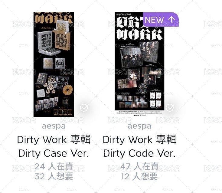 dirty work專輯兩版