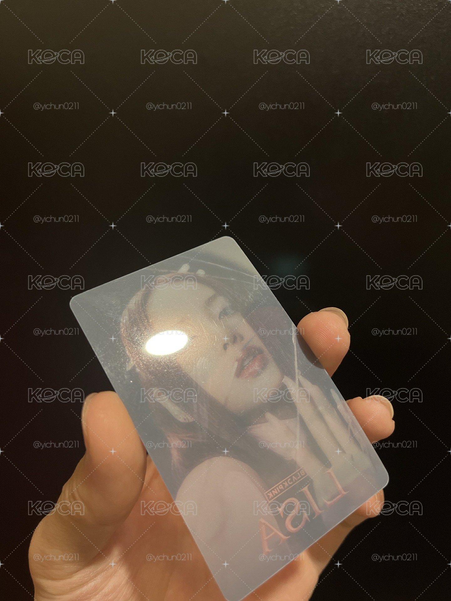 BLACKPINK-LISA通路特典卡