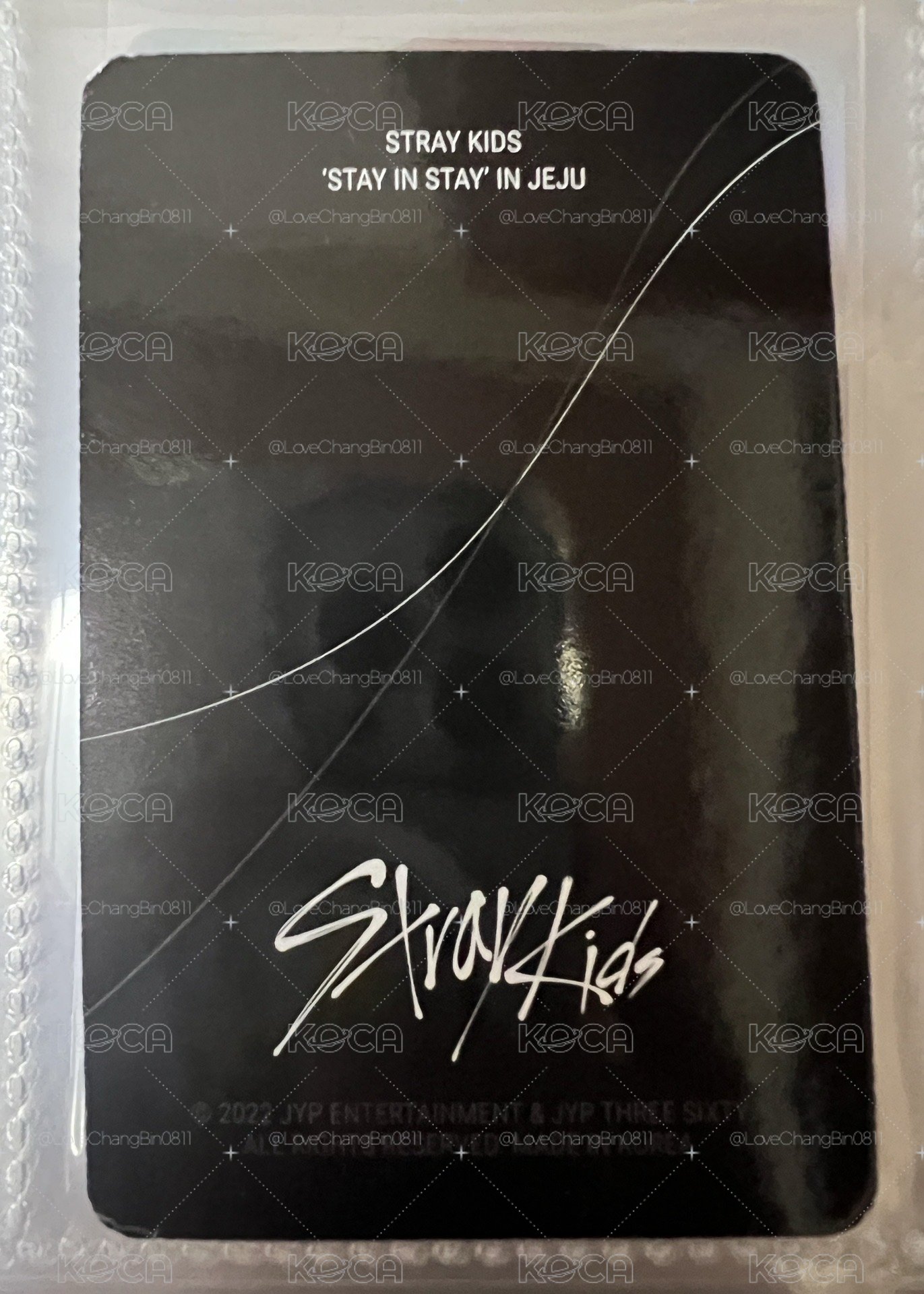 （卡背損）方燦 濟州Jeju快閃店 Stay in STAY jyp 特典卡 