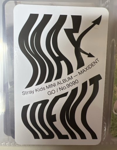 MAXIDENT 專輯卡 Go ver. 剪刀旻