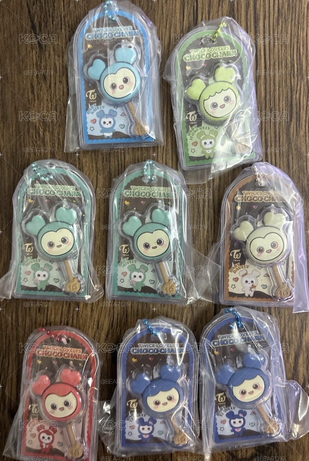 巧克力棒食玩吊飾🩵💚🤍❤️💙