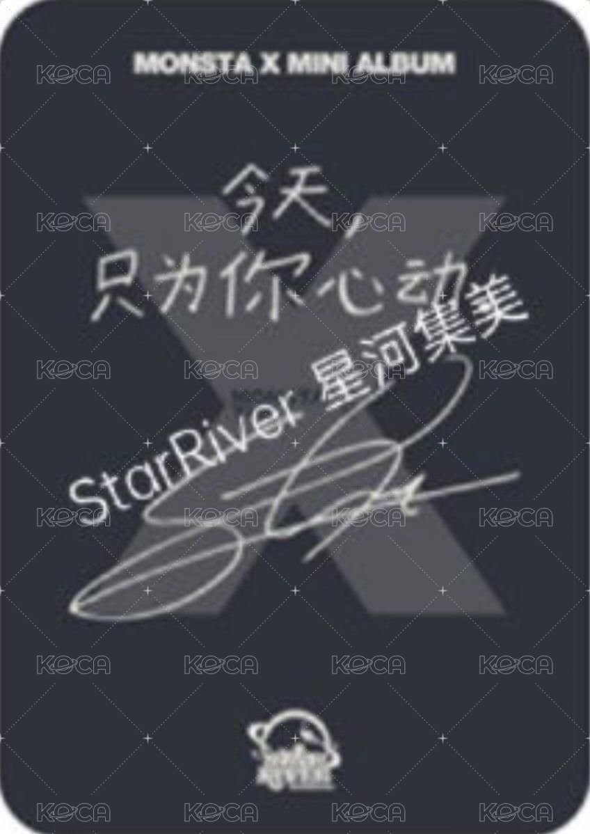 THE X sr 1.0 簽售卡  背面