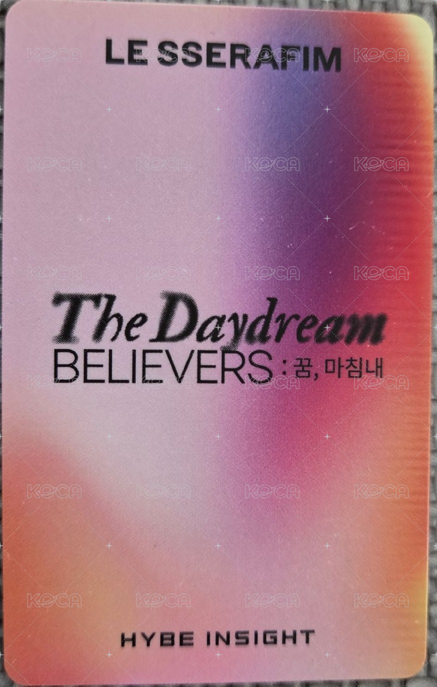 23’HYBE 展覽 入場卡 / 場限卡  背面