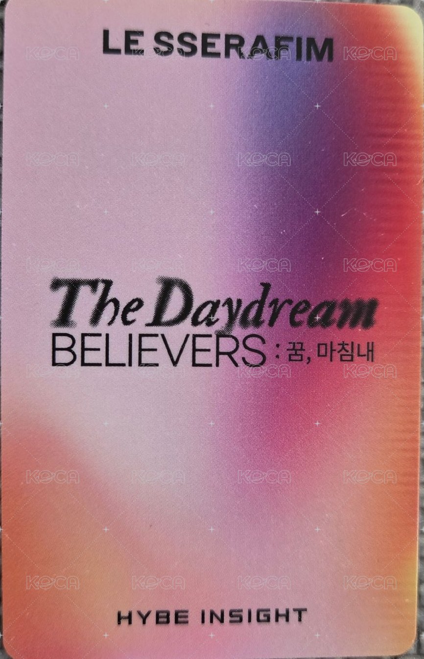 23’HYBE 展覽 入場卡 / 場限卡  背面