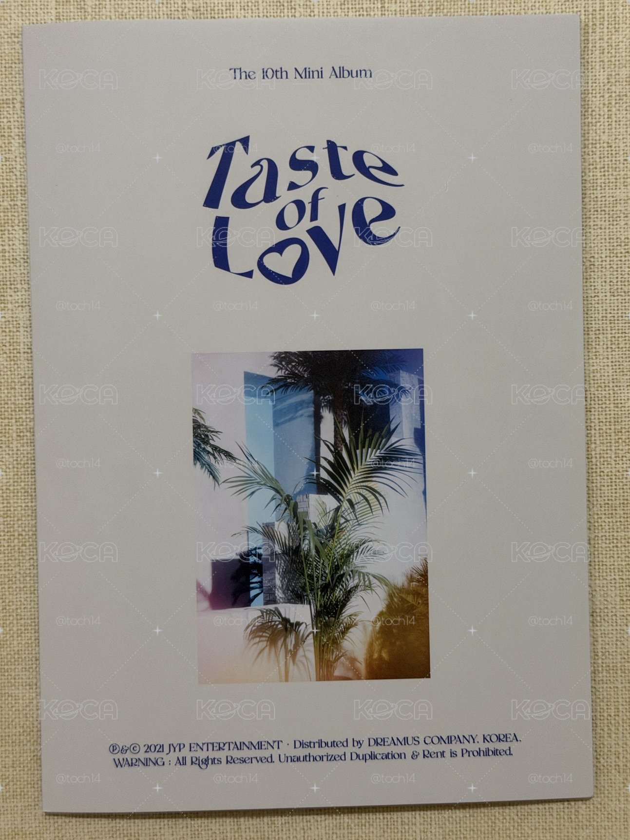 TWICE《Taste of love》明信片+變化卡