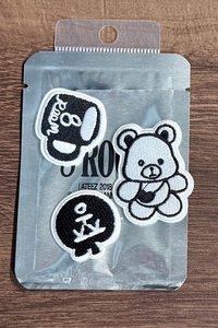 隨機布徽章（黑白）-鍾