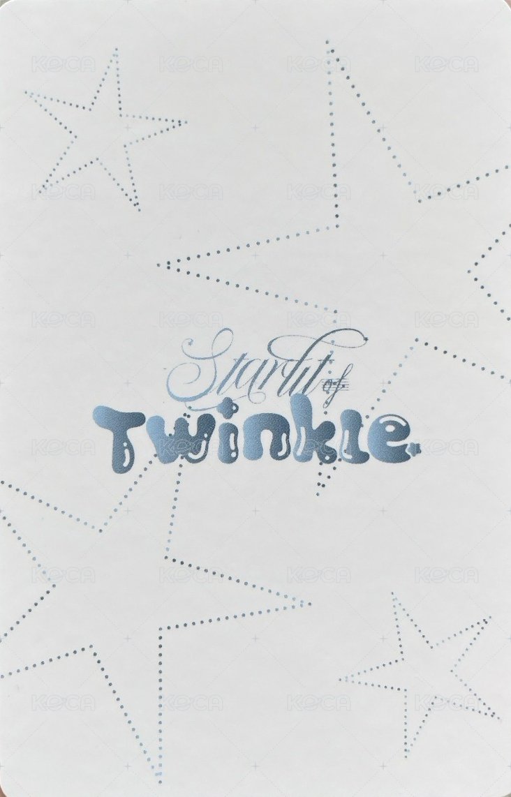 Starlit of twinkle  POP-UP STORE 隨機卡 台北快閃店 背面