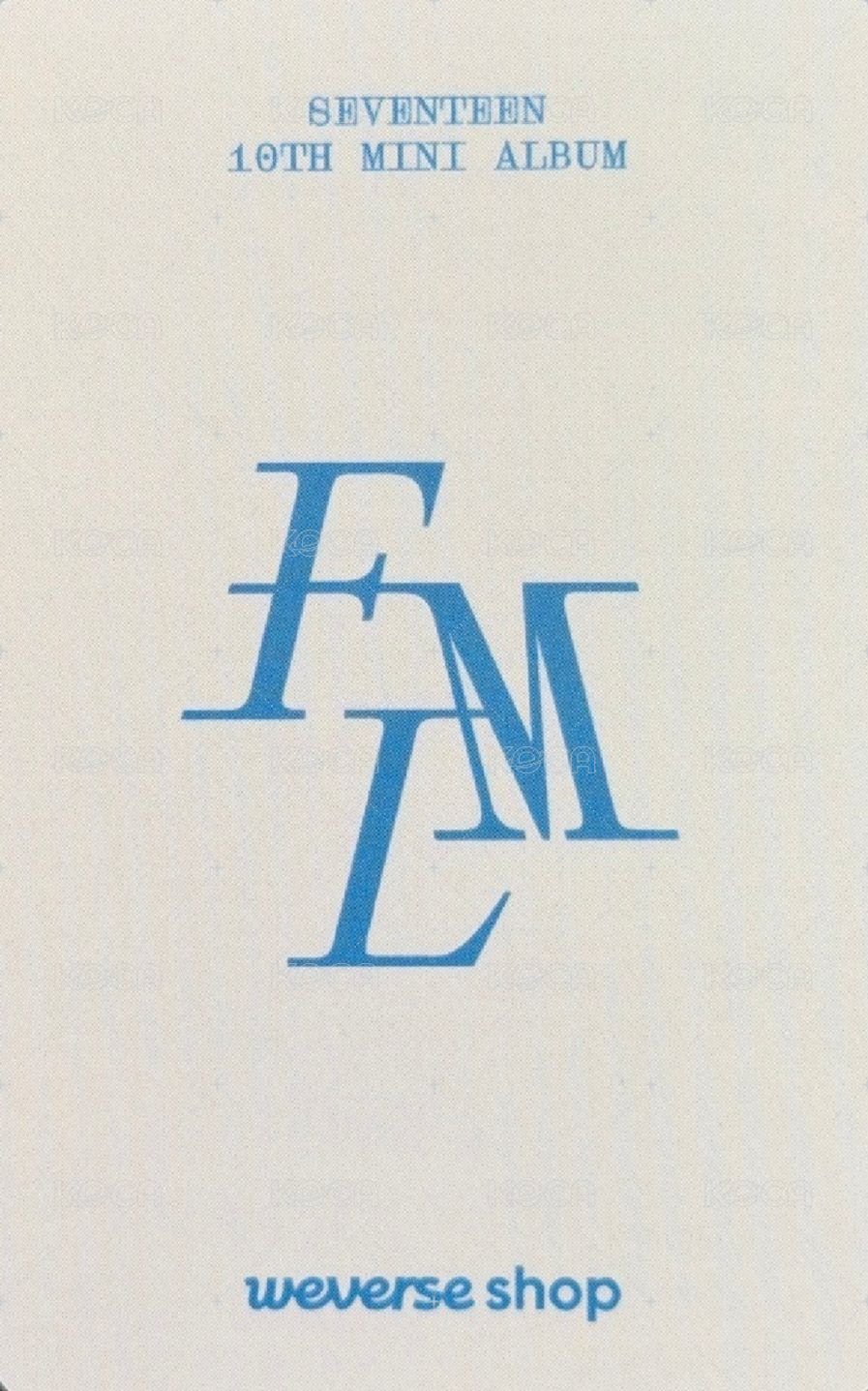 MINI10 wvs 簽售卡  背面