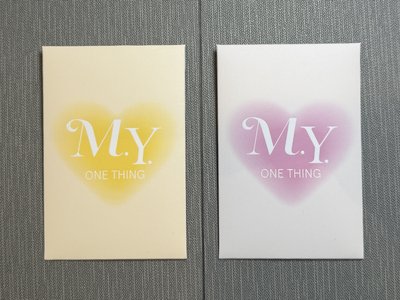 代言卡 one thing-麵