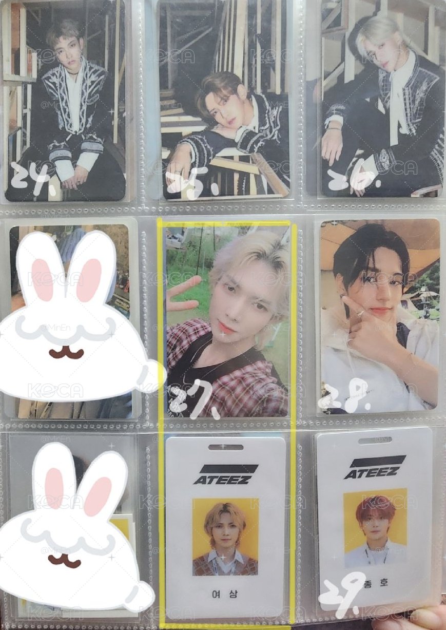 ATEEZ 打歌卡 公放卡 中簽卡 香水卡 年曆卡 手燈套卡 滿額卡