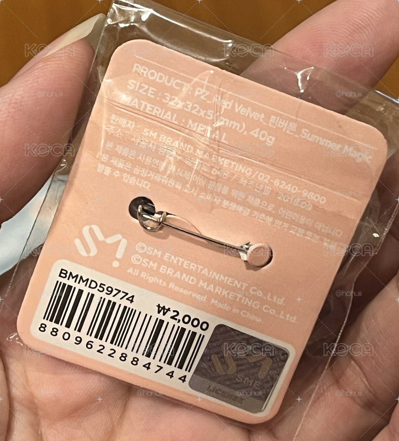 RED VELET YERI SM隨機徽章 別針