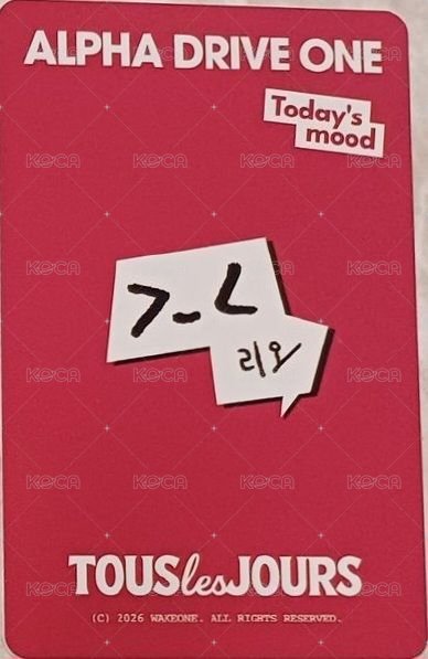 多樂之日 ONE HEART 代言卡  背面