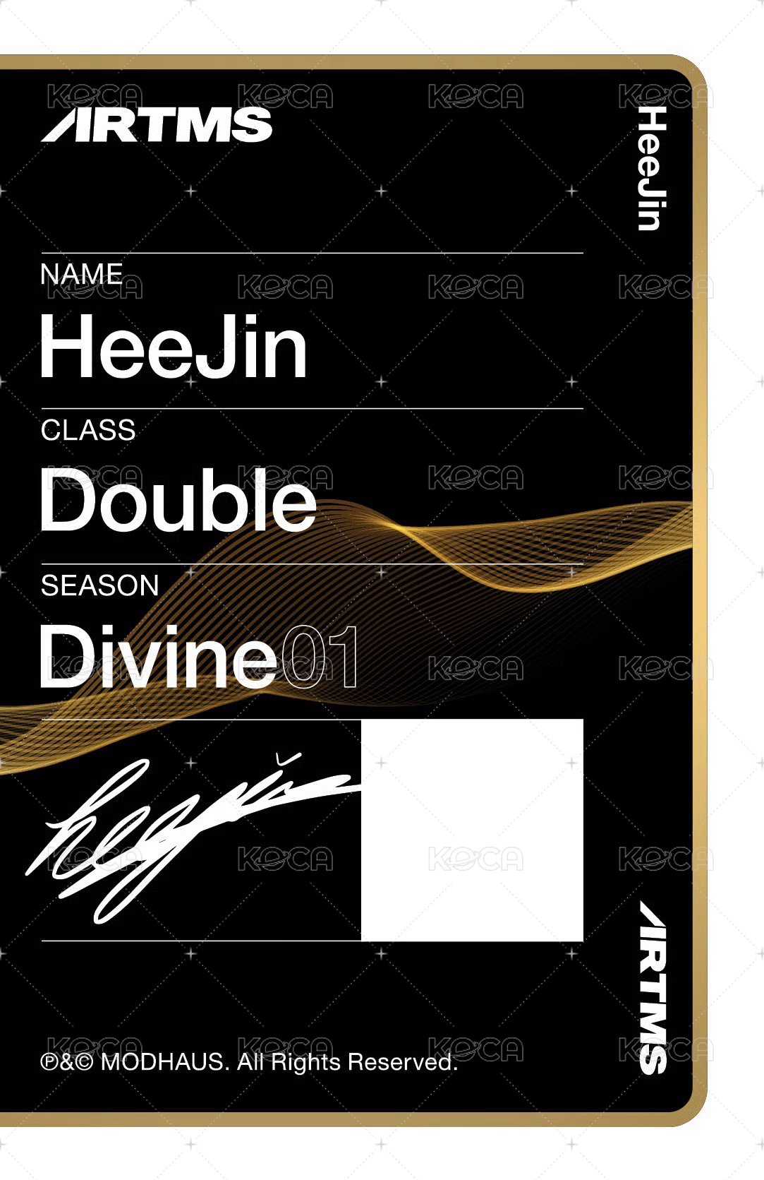 Club Icarus 專輯卡 D303A 背面