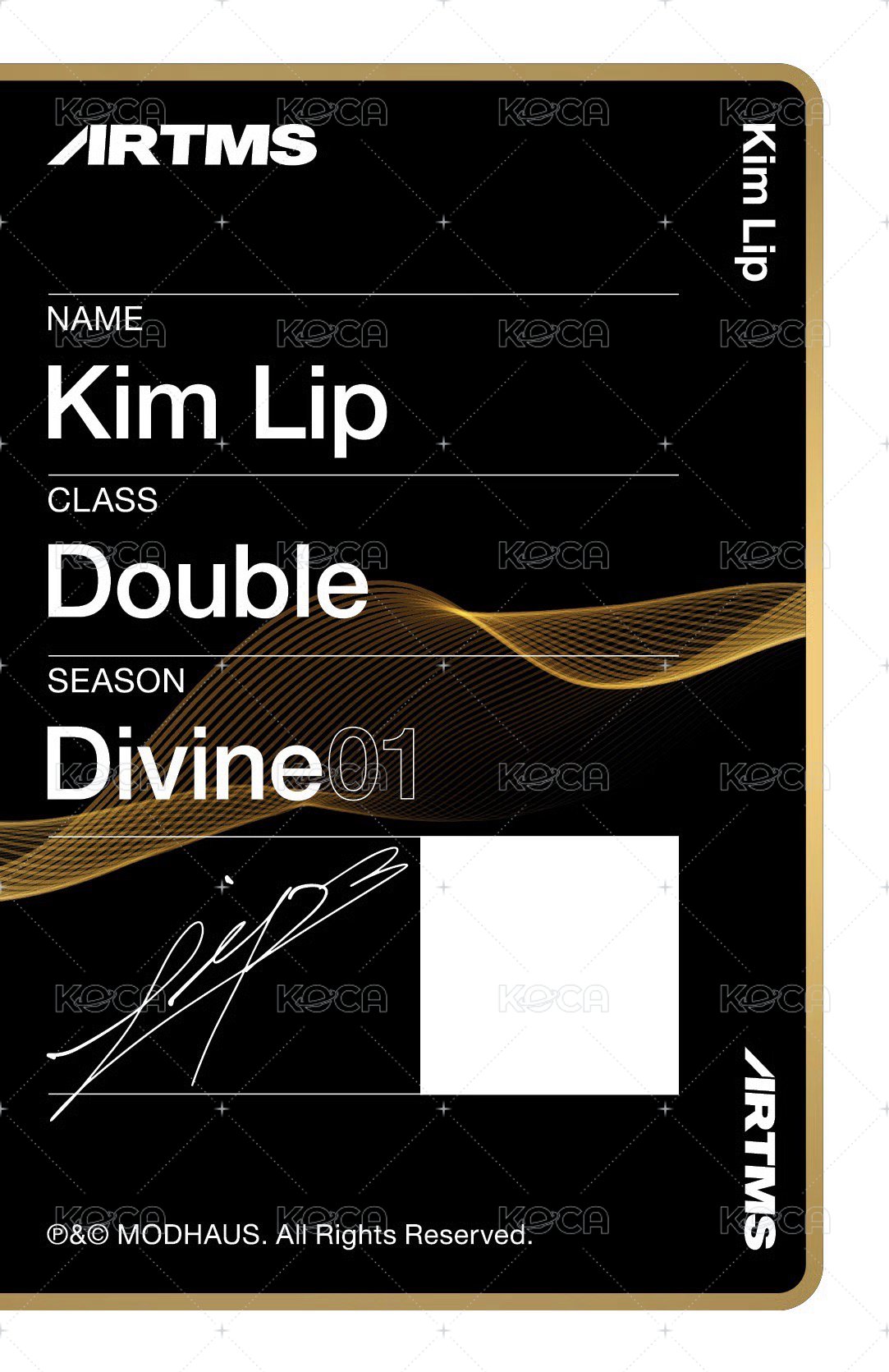 Club Icarus 專輯卡 OMA D301A 背面