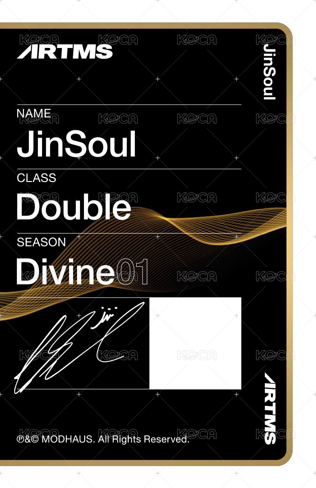 Club Icarus 專輯卡 OMA D301A 背面