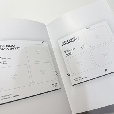 Enhypen 2022咕咕 貼紙夾+筆記本