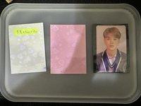 愛心小閃膜卡膜6.5cmx9cm（白色）