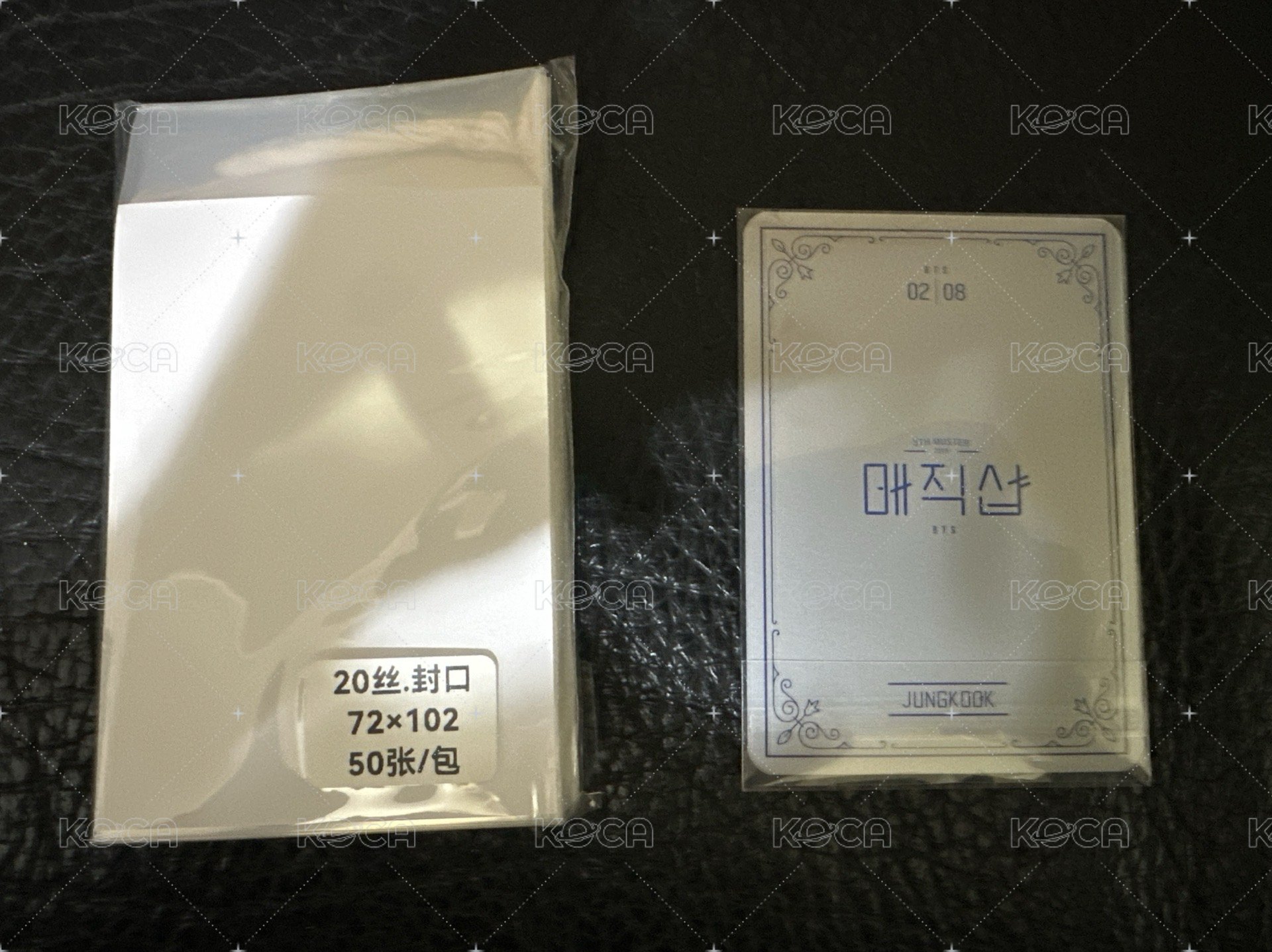 防彈隨機小卡膜 20絲 封口 7.2x10.2cm(一般透明）