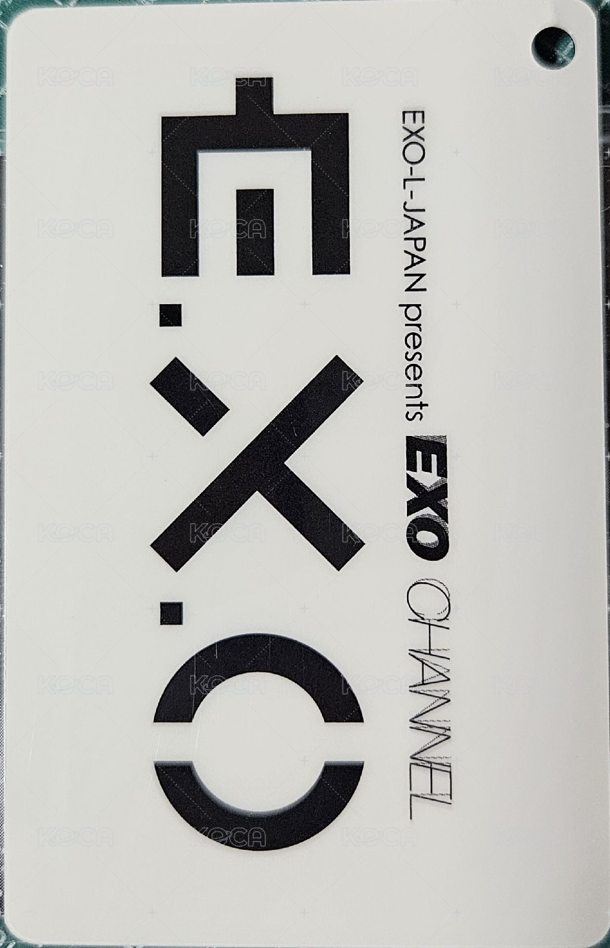 E.X.O FM 周邊卡 ID卡 背面