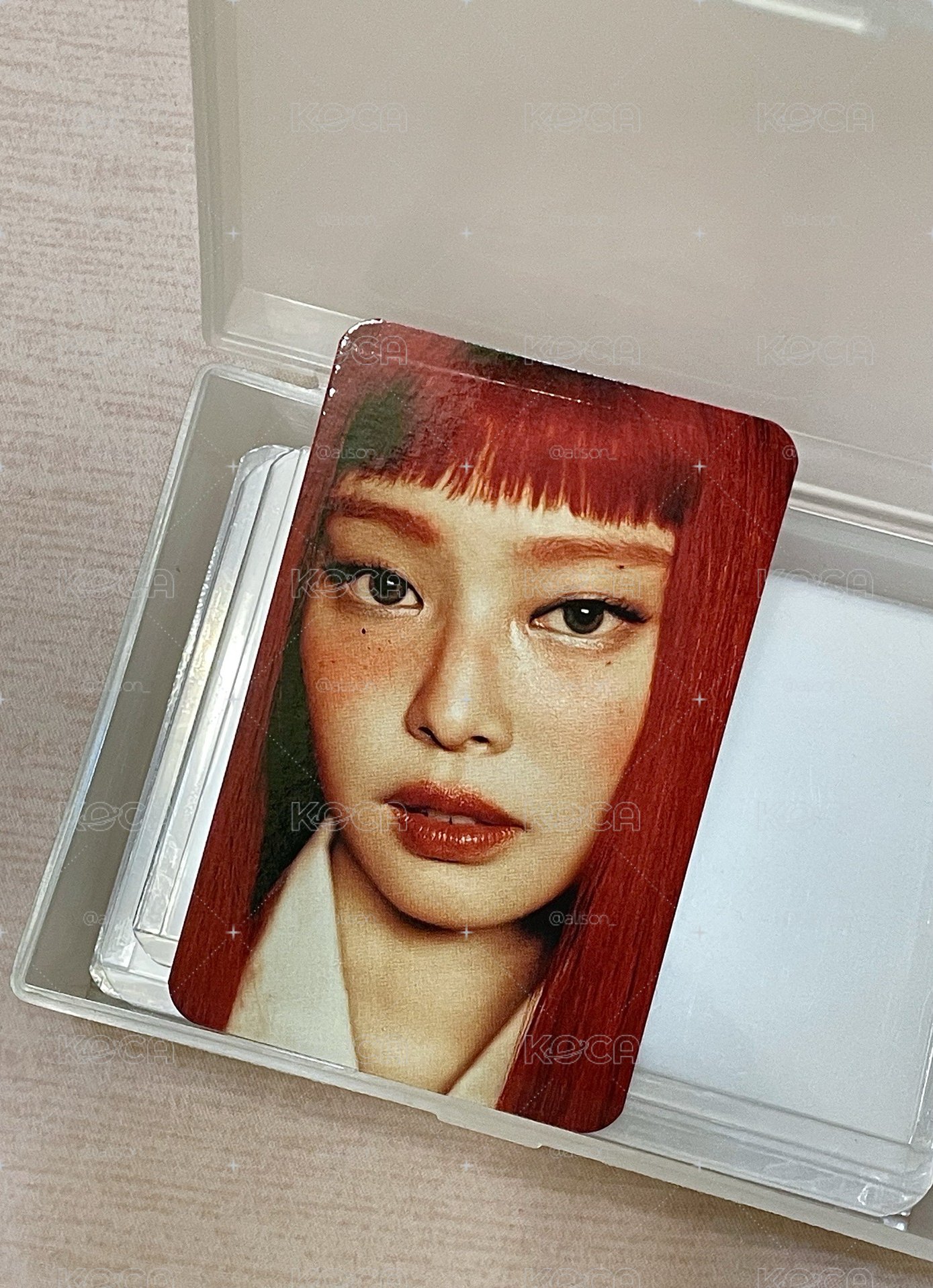 Ruby黑膠唱片 透明紅膠卡