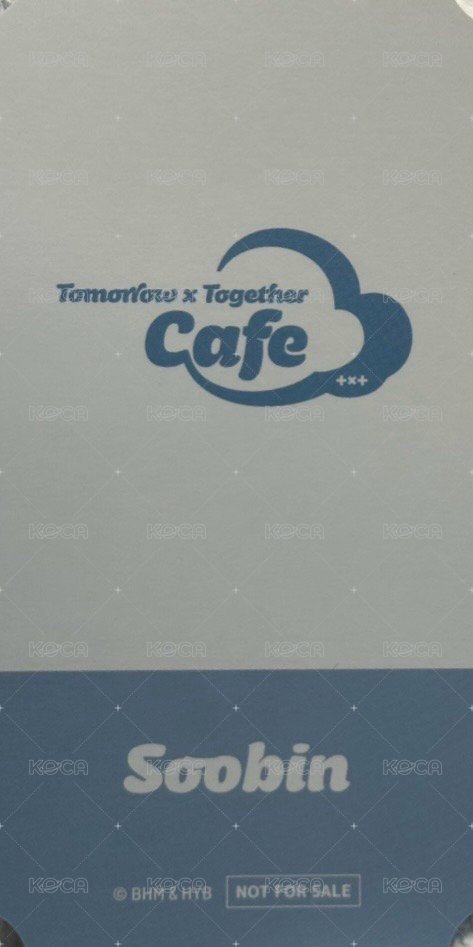 TXT CAFE 2024   特典卡 預約特典卡 背面