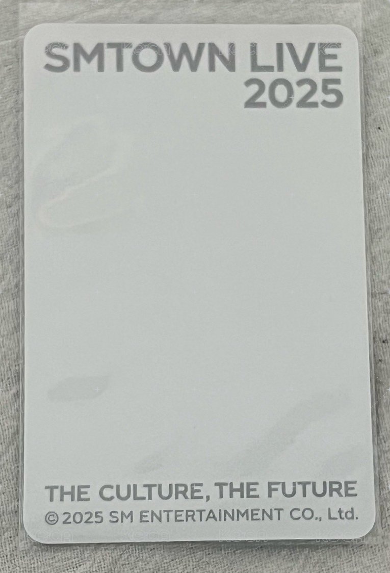 SMTOWN LIVE 2025 周邊卡 團體照片組小卡 背面