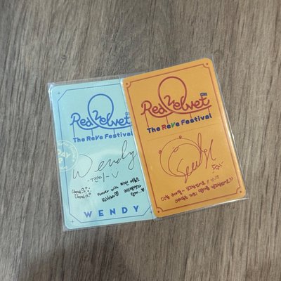 The ReVe Festival 專輯卡 瑟琪Seulgi Wendy