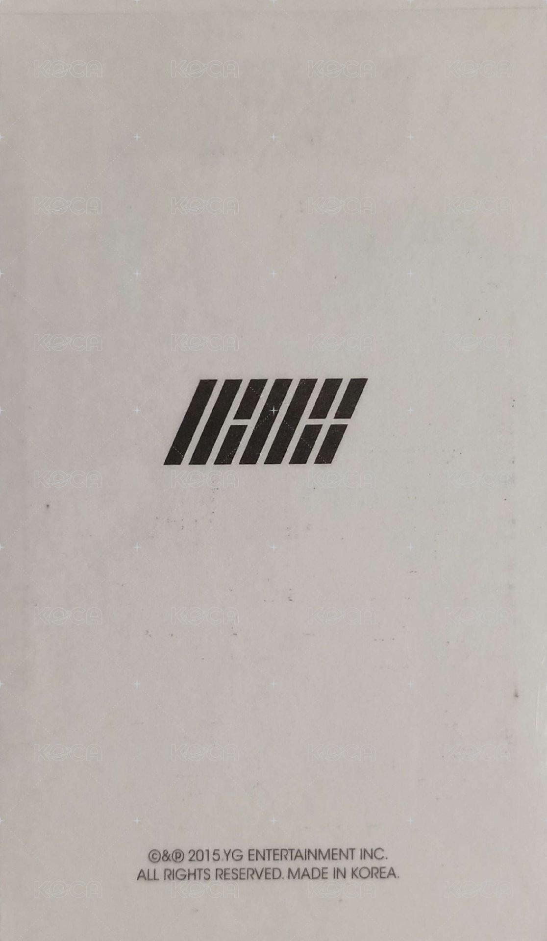 出道全專 專輯卡  背面