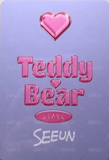 泰迪熊 日版 卡套卡 周邊卡  背面