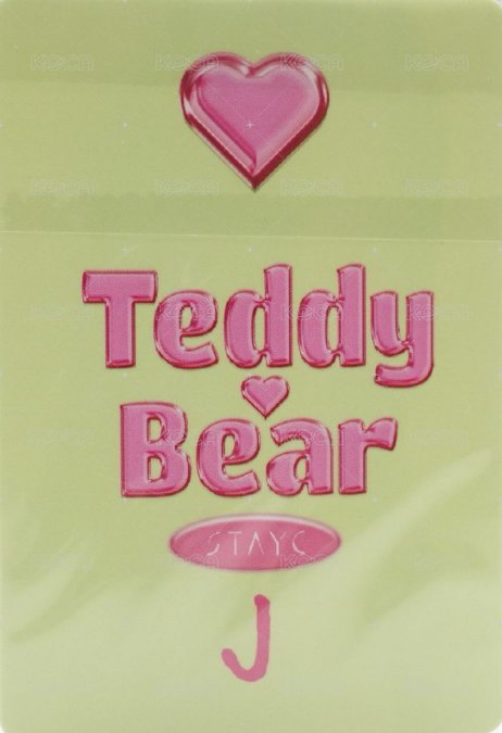 泰迪熊 日版 卡套卡 周邊卡  背面