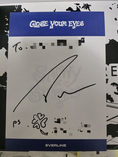 CYE 親簽撕頁 小紙條